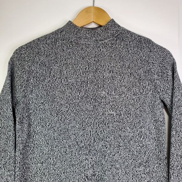 Karen Scott Womens Size PM Mock Neck Gray Sweater in Luxsoft - Picture 2 of 9